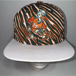 Miami Hurricanes Dyme Lyfe Zubaz Sebastian Zebra Snapback Hat